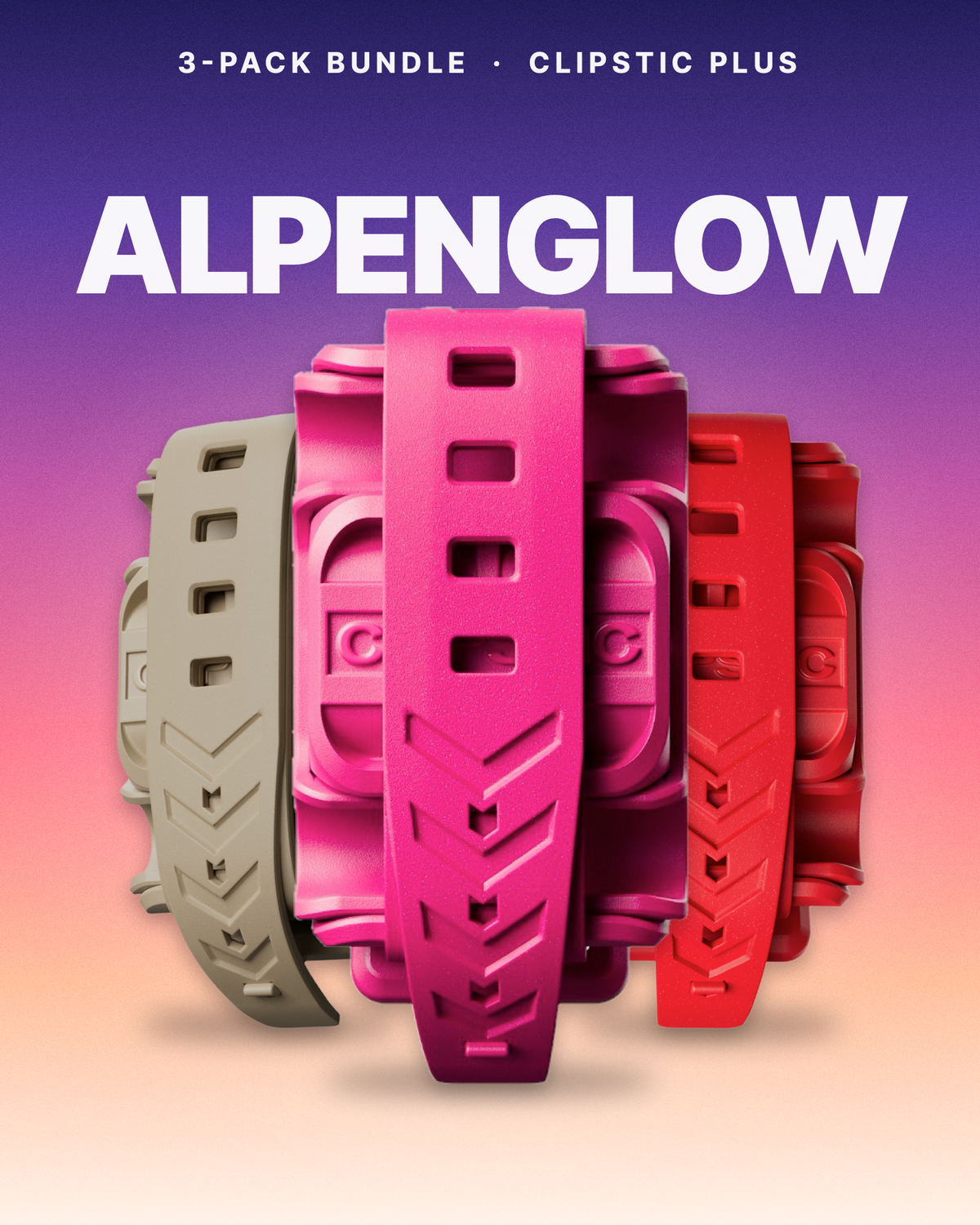 CLIPSTIC Plus • Alpenglow Bundle (3 pack)