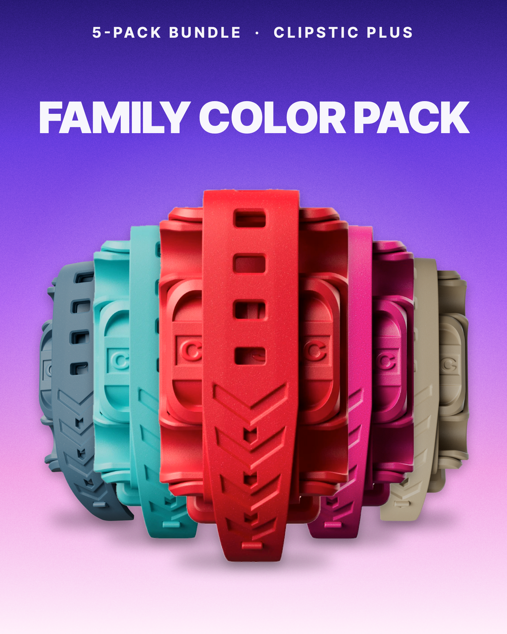 CLIPSTIC Plus • Family Color Pack (5 pack)