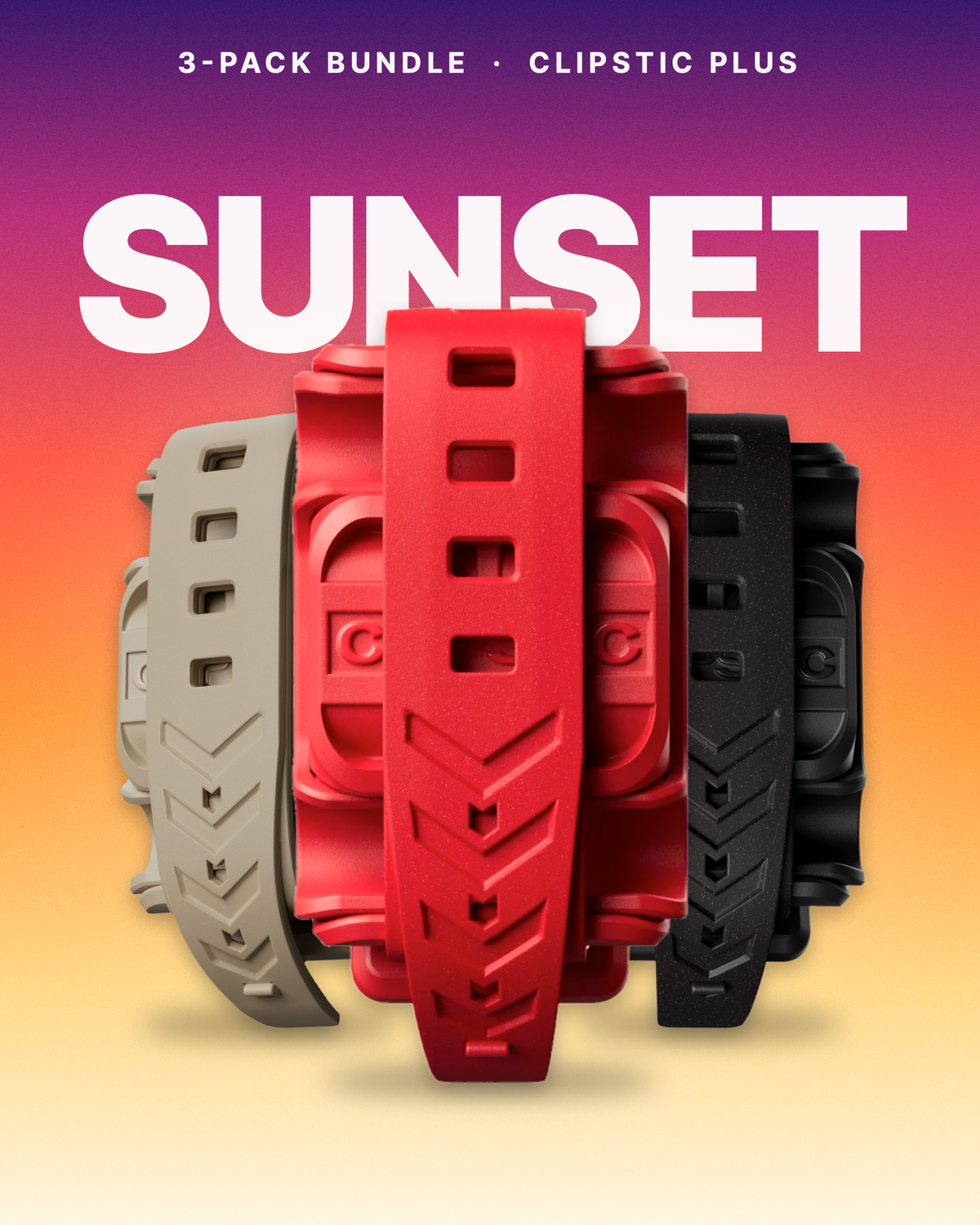 CLIPSTIC Plus • Sunset Bundle (3er-Pack)