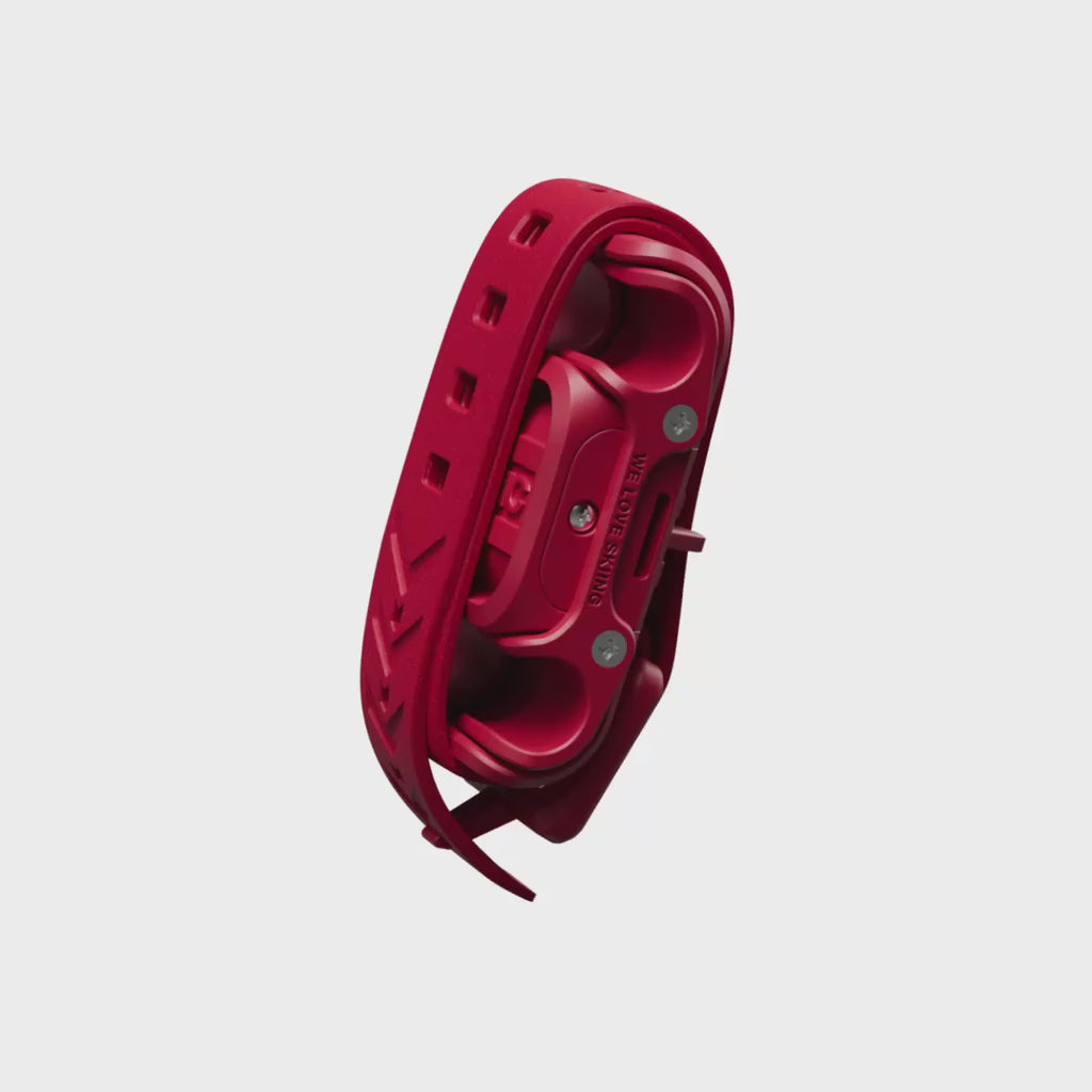 ski clip clipstick red ski carrier